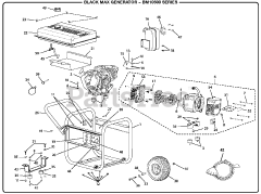 Black Max BM 10500 - Black Max Generator General Assembly