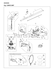 RedMax BCZ 3050 S - RedMax Brushcutter (SN: 90200101 & Above) (2009-06)
