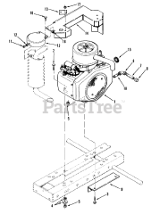 Toro 01-19KE01 (C-195) - Toro Garden Tractor (1982) Twin Cylinder Engine