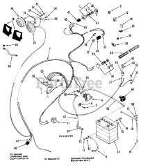 Toro D2-113701 (LT-1136) - Toro Lawn Tractor (1983) Electrical System