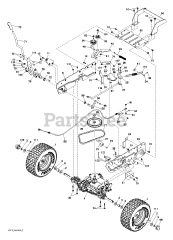 Poulan Pro PB 301 (960220025-00) - Poulan Pro Lawn Tractor (2014-10) DRIVE