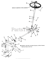 Toro 01-19KE01 (C-195) - Toro Garden Tractor (1982) Front Axle And Steering