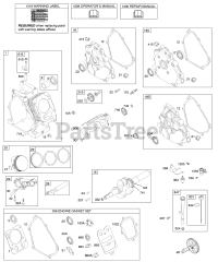 Briggs & Stratton 123352-0049-E2 - Briggs & Stratton Horizontal Engine Camshaft, Crankcase Cover, Crankshafts, Cylinder, Lubrication, Piston Group