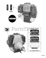 Echo SRM-400 - Echo String Trimmer (SN: 04001001 - 04999999) Labels