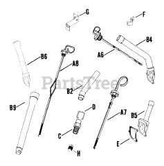 Kohler K241-46720 - Kohler K-Series Engine, Made for John Deere, 10hp, 7.5kW Dipstick 0209007744
