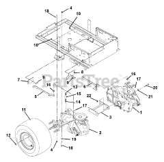 Gravely 915084 (ZT 2350) - Gravely 50" Zero-Turn Mower, 23hp Kohler (SN: 001000 & Above)