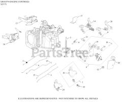 Kohler XT775-3060 - Kohler XT Series Engine, Made for MTD, 7.75 ft-lbs, 173cc 09 Engine Controls