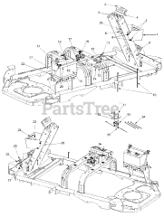 Cub Cadet 365 L (53CA1D5K100) - Cub Cadet 36" Zero-Turn Mower (2001)