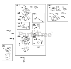 Briggs & Stratton 356447-0702-H7 - Briggs & Stratton Horizontal Engine Carburetor Group