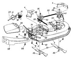 Yard Machines 13AN695G088 - Yard Machines Lawn Tractor (1999) (Montgomery Ward) Deck Assembly G