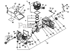Echo CS-8002 - Echo Chainsaw (SN: 36001001 - 36001405)