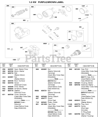 Briggs & Stratton 522447-0107-E2 - Briggs & Stratton Horizontal Engine 1.2 KW Starter Motor