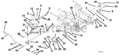 Gravely 992140 (ZT 2044 XL) - Gravely 44" Zero-Turn Mower, 20hp Kohler (SN: 000101 - 001999)