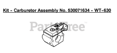 Weed Eater GE 21 - Weed Eater Edger Kit - Carburetor Assembly