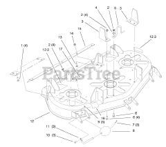Toro 78442 - Toro 42" Rear-Discharge Mower Deck for 5xi Tractors (SN: 089000001 - 089999999) (1998)