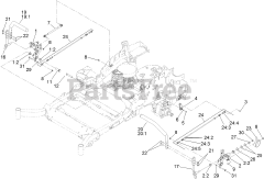 Toro 74915 CP - Toro 60" Z Master Zero-Turn Mower, Side-Discharge Deck (SN: 311000001 - 311999999) (2011) Motion Control Assembly