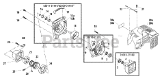 Shindaiwa T 261 - Shindaiwa String Trimmer Crankcase, Fan Cover