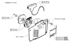 Husqvarna 245 - Husqvarna String Trimmer (2001-01) Starter