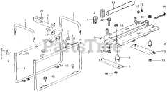 Honda ES3500 K1 A (ES3500) - Honda Generator, Made in Japan (SN: ES3500-1100014 - ES3500-1129443) FRAME + ENGINE BED