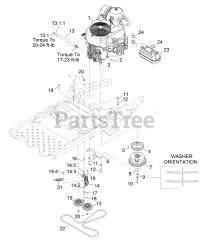 Exmark PNS651KA483 - Exmark 48" Pioneer S-Series Zero-Turn Mower, Kawasaki FR651V (SN: 314000000 - 314999999) (2014) Engine Assembly