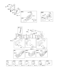 Briggs & Stratton 12F802-0869-01 - Briggs & Stratton Vertical Engine Air Cleaner, Exhaust System