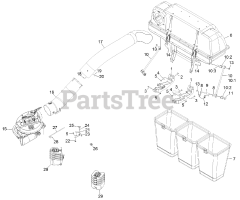Exmark 126-8680 - Exmark Ultra Vac Bagger for Lazer Z-Series, Diesel (SN: 402082300 - 404314158) (2018)