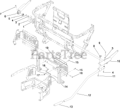 Toro 78541 - Toro 48" DFS E-Z Vac Collection System (SN: 311000001 - 311999999) (2011) Bagger Mount Assembly