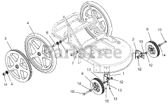 Ariens 911703 - Ariens 24" Pro-24 High Wheel Self-Propelled Walk-Behind Mower, Briggs & Stratton (SN: 000101 & Above)