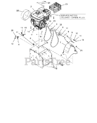 Ariens 921313 - Ariens 28" Power Brush, 6hp Subaru (SN: 042000 - 054999)
