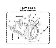 PowerStroke PS 9C3501 A - PowerStroke 3500 Watt Generator General Assembly (LOWER SHROUD)