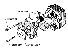Husqvarna 33 - Husqvarna Chainsaw (1986-12) Cylinder