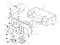 Toro 62040 (T 4000 D) - Toro Generator (SN: 008000001 - 008999999) (1988) Exhaust Assembly