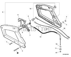 Echo HC-150 i - Echo Hedge Trimmer (SN: S76312001001 - S76312999999) Rear Handle, Throttle Control  S/N: S76312005076 - S76312999999