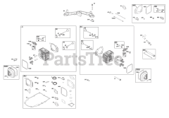 Briggs & Stratton 359775-0005-E1 - Briggs & Stratton Vertical Engine Cylinder Head Group