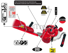 Shindaiwa HT 232 - Shindaiwa Hedge Trimmer, Single-Sided (SN: T29512001001 - T29512999999)