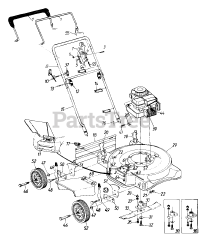 MTD 113-072A141 - MTD Walk-Behind Mower (1993) (W.S. Badcock Corporation)