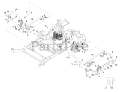 Exmark LZX740KC606CA - Exmark 60" Lazer Z X-Series Zero-Turn Mower, Kohler, CARB (SN: 312000000 - 312999999) (2012) Motion Control Assembly