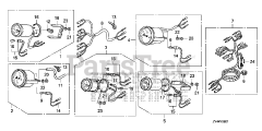 Honda BF175 AK1 XA (BAJJ) - Honda Marine Engine, Made in Japan (SN: BAJJ-1300001 - BAJJ-9999999) METER (2)