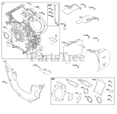 Briggs & Stratton 61E377-0141-J1 - Briggs & Stratton Horizontal Engine Cylinder Group