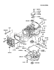 Kawasaki FB460V-BS32 - Kawasaki Engine CYLINDER/CRANKCASE