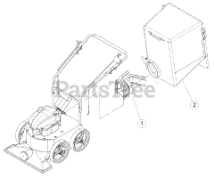 Bear Cat WV 160 S - Bear Cat Walk-Behind Vacuum, 160cc Honda (SN: B00001 - C09058) Debris Bag