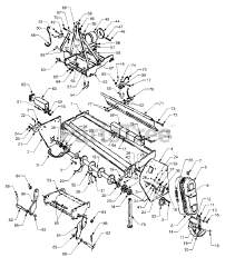 Cub Cadet 629 (590-629-100) - Cub Cadet 50" Rotary Tiller Attachment att Main Frame