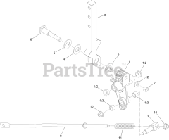 Toro 74465 (HD 2000) - Toro 48" Titan Zero-Turn Mower (SN: 400000000 - 403350971) RH Motion Control Assembly
