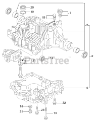 Toro 105-1383 - Toro Hydrostatic Transaxle Replacement Kit Transaxle Case Assembly