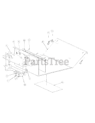 Cub Cadet M60-KW (53BH5D8X750) - Cub Cadet 60" Tank Zero-Turn Mower, 25hp Kawasaki Floor Panel Assembly