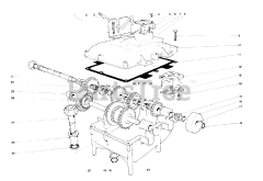 Toro 56000 (526) - Toro Sportsman Rear-Engine Riding Mower (SN: 005000001 - 005999999) (1975) Transmission Assembly