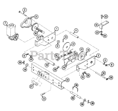 Toro 1-0700 (C-185) - Toro Elec-Trak Lawn Tractor (1977) Lift Linkage And Hitch