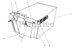 Toro 20705 - Toro Walk-Behind Mower (SN: 000000001 - 000999999) (1980) Grass Bag Assembly