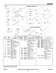 Briggs & Stratton 582447-0477-E2 - Briggs & Stratton Horizontal Engine Engine/Valve Gasket Sets, Connectors