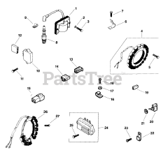 Kohler M14-601533 - Kohler Magnum Engine, Made for Moridge Mfg., 14hp, 10.5kW Ignition 03070071255